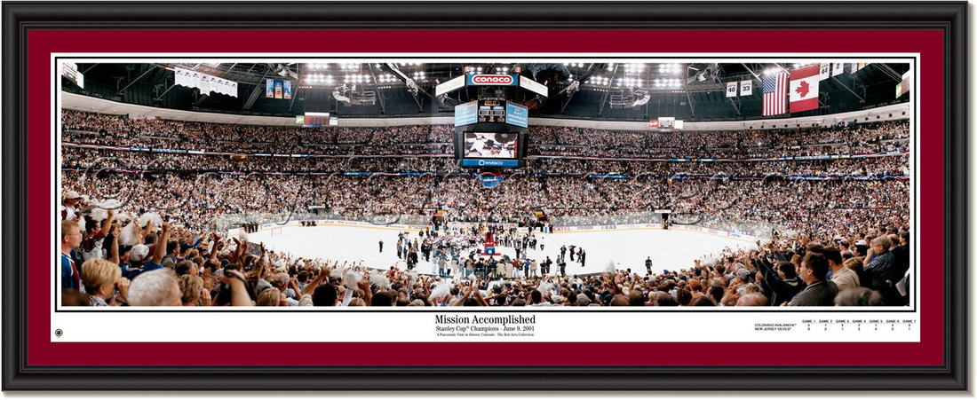 Colorado Avalanche Mission Accomplished Framed Poster