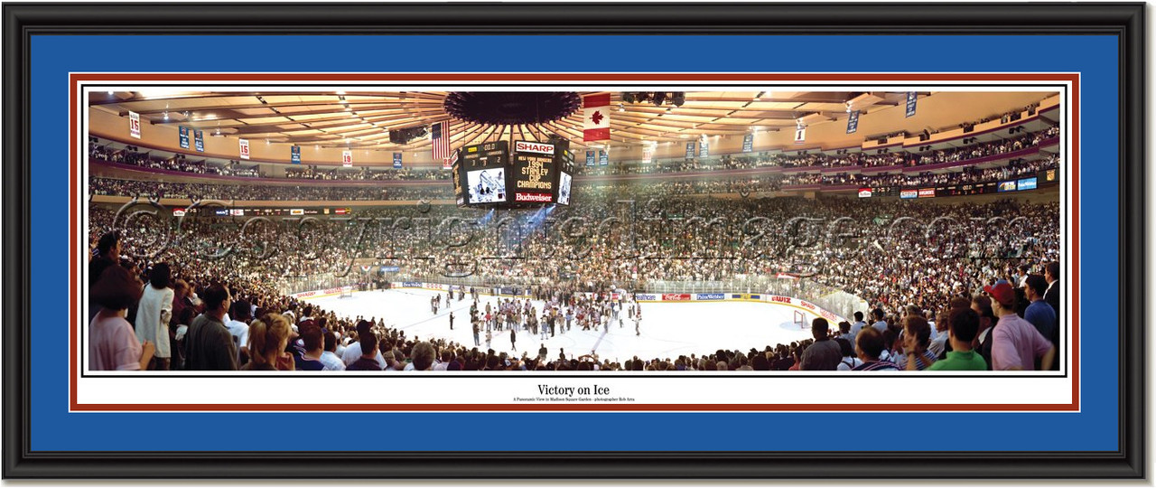 1994 NY Rangers at Last Stanley Cup Champion Framed Front 
