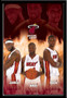 Miami Heat Super Stars Framed Poster