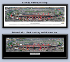NASCAR California Speedway Aerial Panoramic Photo Framed