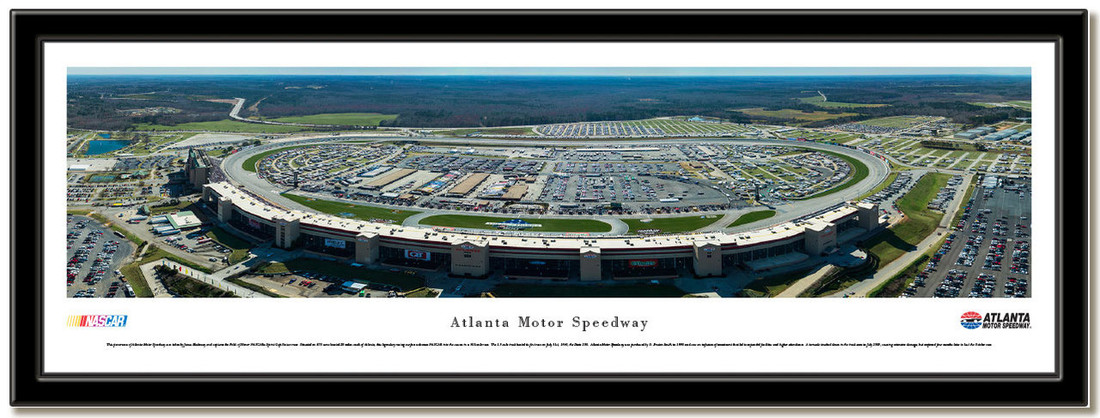 NASCAR Atlanta Motor Speedway Framed Aerial Poster no mat