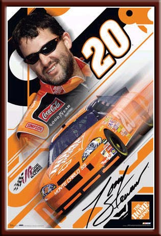 Tony Stewart #20 Nascar Poster Framed NASCAR Picture