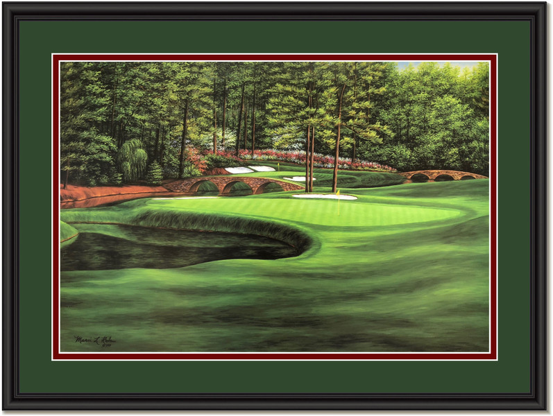 Augusta White Dogwood #11 Golf Art Print