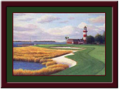 Harbor Town 18th Hole Golf Art Print