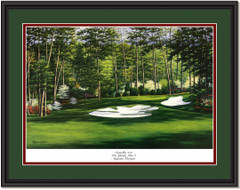 Augusta Camellia #10 Framed Golf Picture