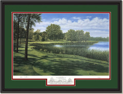 Hazeltine #16 Framed Golf Print