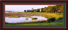 Harbour Town 18th Hole Panoramic Framed Photo