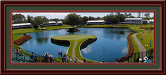 Sawgrass 17th Hole Panoramic Framed Golf Photo