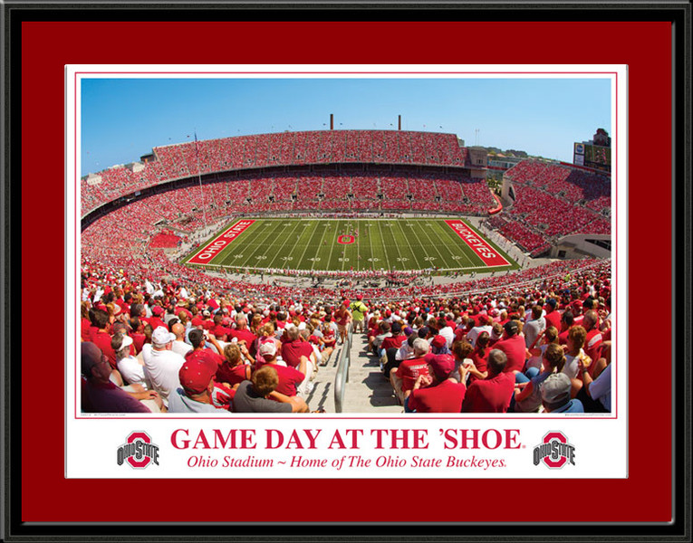 Game Day at The Shoe Framed Ohio Stadium Print