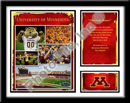 Minnesota Gophers Memories and Milestones Framed Picture