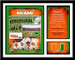 Miami Hurricanes Football Memories and Milestones Framed Picture