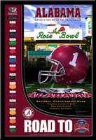 Alabama Road to the 2010 BCS Championship Game Poster