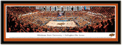 Oklahoma State Gallagher-Iba Arena Framed Basketball Poster matted
