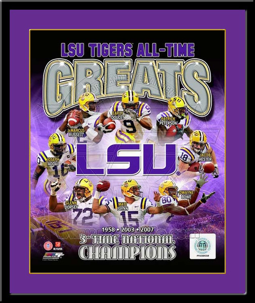 LSU Tigers All Time Greats Framed Picture
