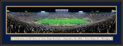 Notre Dame 125 Year Anniversary Framed Picture