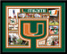 Miami Hurricanes Memories Collage Framed Picture