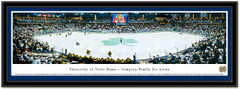 Notre Dame Hockey Compton Family Ice Arena Framed Picture matted