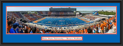Boise State Stripe the Stadium Panoramic Framed Picture