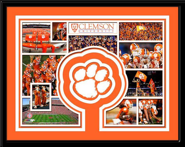 Clemson Tigers Memories Collage Framed Picture