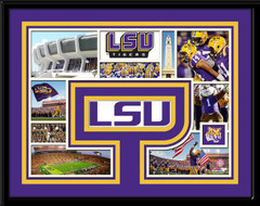 LSU Tigers Memories Collage Framed Picture