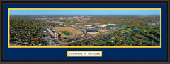 Michigan Stadium Aerial View Framed Poster