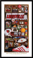 Louisville 2007 FedEx Orange Bowl Framed Print