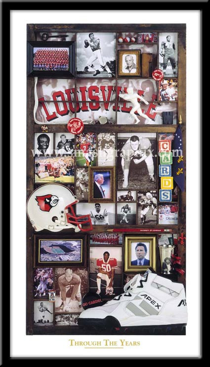 Louisville Cardinals Football Through the Years Premium Poster Print -  Smashgraphix Inc.