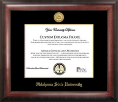 Oklahoma State University Gold Embossed Diploma Frame
