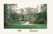 Augusta 10th hole Camellia golf art showing border