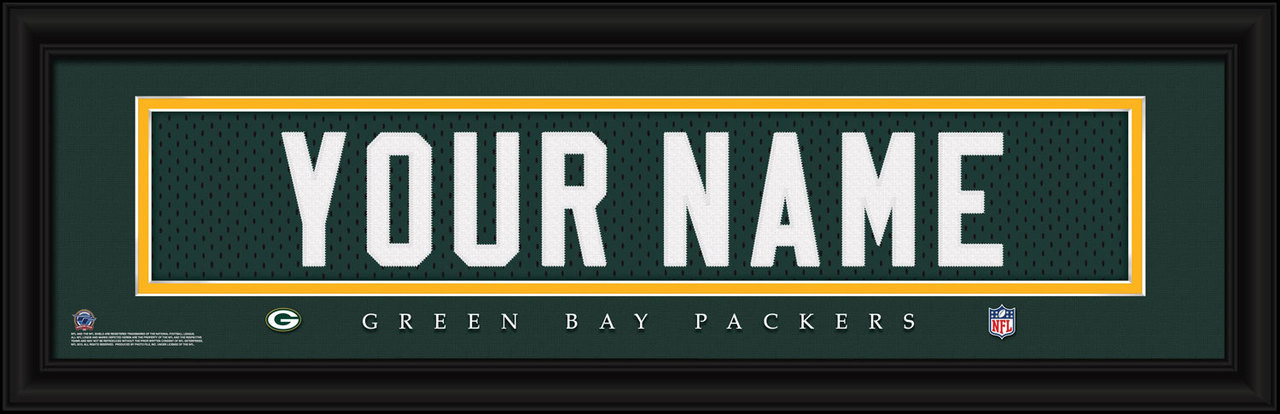 personalized green bay jersey