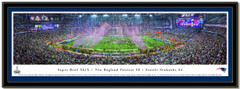 Patriots Super Bowl XLIX 2015 Panoramic Poster matted