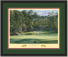 Golden Bell Augusta 12th Hole Framed Golf Art Print
