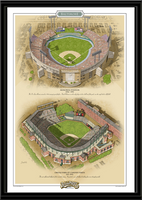 Baltimore Historic Ballparks of Baseball Framed Print