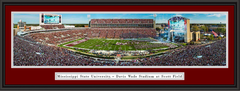Mississippi State Davis Wade Stadium at Scott Field Framed Print with double matting