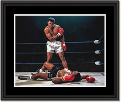 Muhammad Ali - Sonny Liston Championship Fight Framed Print