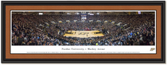 Purdue Mackey Arena Blackout Framed Basketball Poster