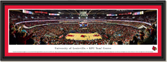 Louisville Cardinals KFC Yum! Center Throwback Game Framed Print