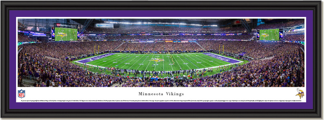 Minnesota Vikings - Inaugural Game at US Bank Stadium - NFL Panoramic  Poster and Wall Décor by Blakeway Panoramas