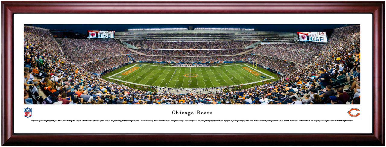 Chicago Bears Panoramic Poster - Soldier Field Print