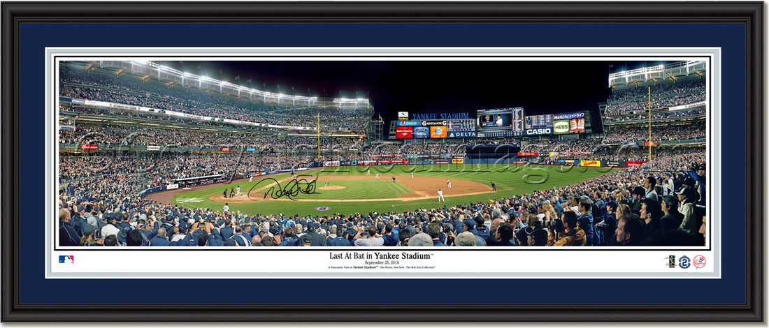 Derek Jeter Day Panoramic Signed Framed Poster. Sports Memorabilia and Prints from My Team Prints.