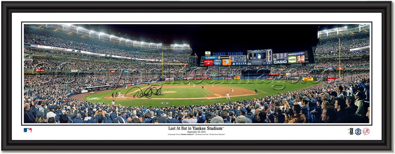 Yankee Stadium Panoramic Photograph Baseball Derek Jeter Final 