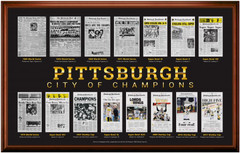 Pittsburgh - City of Champions Framed Poster