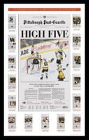 2017 Pittsburgh Penguins Championship Front Page Framed Poster