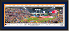 2017 World Series Game Three Opening Ceremony Houston Astros Signature Edition Double Matting and Black Frame
