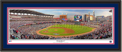 Atlanta Braves 1st Pitch at Sun Trust Stadium Framed Panoramic Picture Double Matting and Black Frame