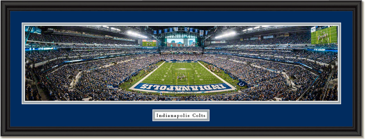 Indianapolis Colts Lucas Oil Stadium Framed Panoramic Picture