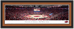 ARKANSAS RAZORBACKS Basketball BUD WALTON ARENA Framed Print