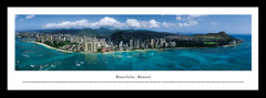 Honolulu Skyline Framed Picture