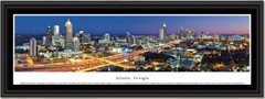 Atlanta Skyline Twilight Framed Picture