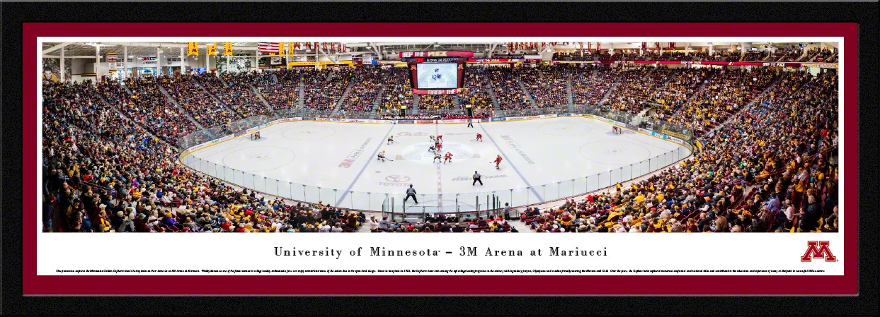 Mariucci Arena - Minneapolis, MN - Home of the Golden Gophers this is the  finest arena in all of college hockey.